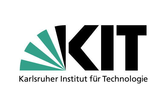 Das Logo des Karlsruher Instituts für Technologie zeigt stilisierte grüne Strahlen neben den Buchstaben KIT.